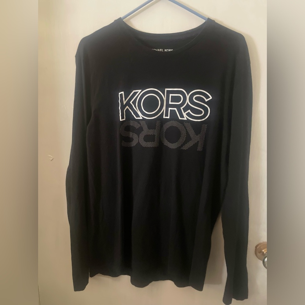 Michael Kors Black Long Sleeve Top